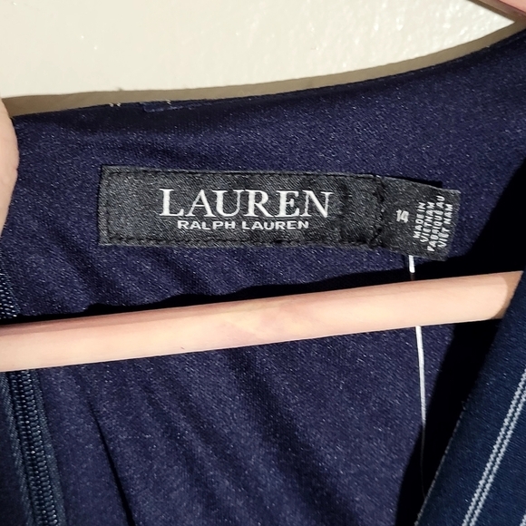 NWT | Lauren Ralph Lauren Pinstripe Jumpsuit | size 14 - Picture 6 of 7